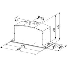Витяжка FRANKE FBI 737 XS/WH (305.0528.841)