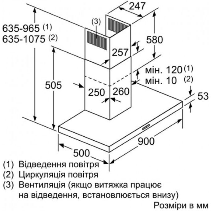 Внешний вид Вытяжка SIEMENS LC96BBM50