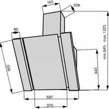 Витяжка VENTOLUX VITTO 60 BK (1000) TRC MM