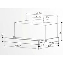 Витяжка INTERLINE ULTRA SLIM X/S / A/60