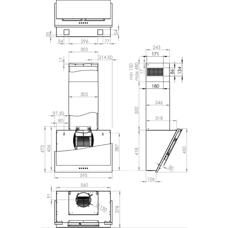 Витяжка GORENJE WHI 6 SYB (S10) Режим роботи циркуляція