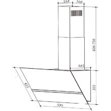 Вытяжка INTERLINE FIESTA WH A 60 TC/GL/A