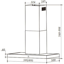 Витяжка ZIRTAL SHAPE 60 BL