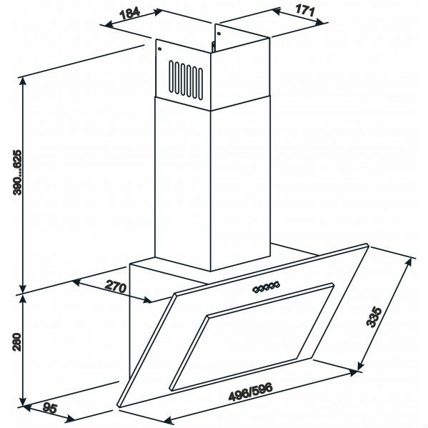 В интернет магазине Вытяжка ELEYUS VERTICAL 470 50 WH