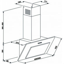 Вытяжка ELEYUS VERTICAL 470 50 WH