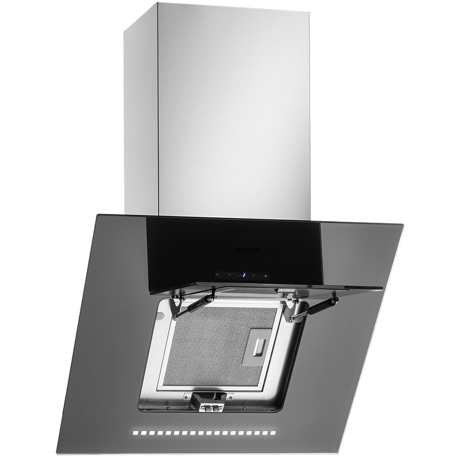 Вытяжка PYRAMIDA HES 30 (D-600 MM) GRAY/AJ Тип наклонная