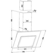 Витяжка PYRAMIDA BT 600 PK GWH