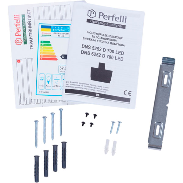 У Фокстрот Витяжка PERFELLI DNS 6252 D 700 BL LED
