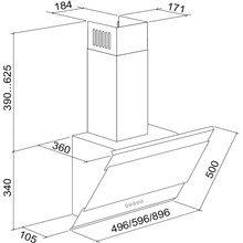 Вытяжка ELEYUS Focus 1000 50 BL