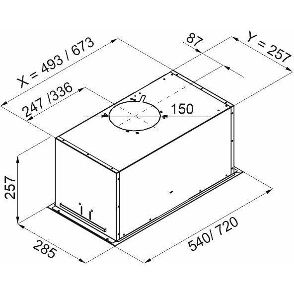 Вытяжка BEST CHEF Loft box 1100 white 72 Тип встраиваемая