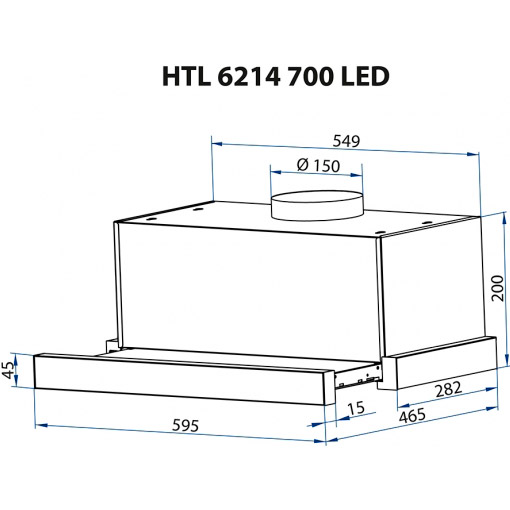 Обзор Вытяжка MINOLA HTL 6214 I 700 LED