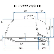 Витяжка MINOLA HBI 5222 BL 700 LED