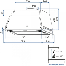 Витяжка MINOLA HBI 5222 I 700 LED