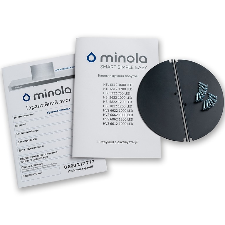 Фото Вытяжка MINOLA HBI 7612 BL 1000 LED