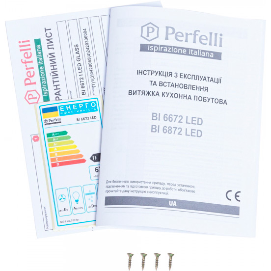 Фото Витяжка PERFELLI BI 6672 WH LED