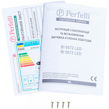 Витяжка PERFELLI BI 6672 WH LED