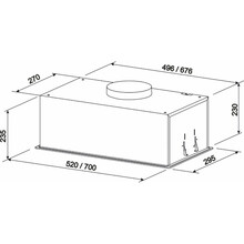 Вытяжка ELEYUS INTEGRA 1200 LED 70 BL