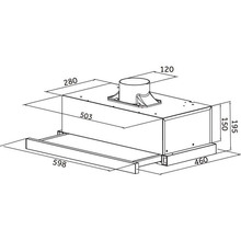 Витяжка PYRAMIDA TLX2-50 BR