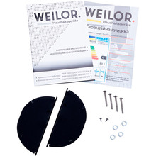 Витяжка WEILOR PBSR 52651 GLASS BL 1300 LED Strip