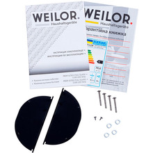 Вытяжка WEILOR PBSR 62301 FULL GLASS WH 1100 LED Strip