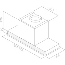 Витяжка ELICA HIDDEN 2.0 IX/A/60