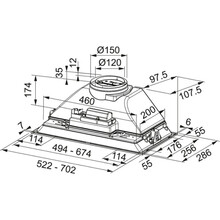 Вытяжка FRANKE Inca Smart FBI 705 XS HCS (305.0599.510)