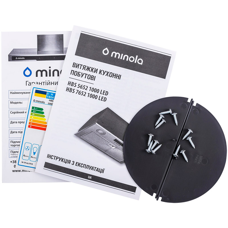 Изображение Вытяжка MINOLA HBS 7652 BL 1000 LED