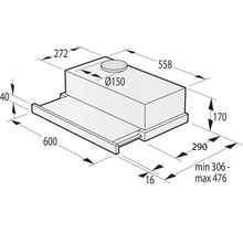 Витяжка GORENJE TH64E3BG (HQ60TG7)