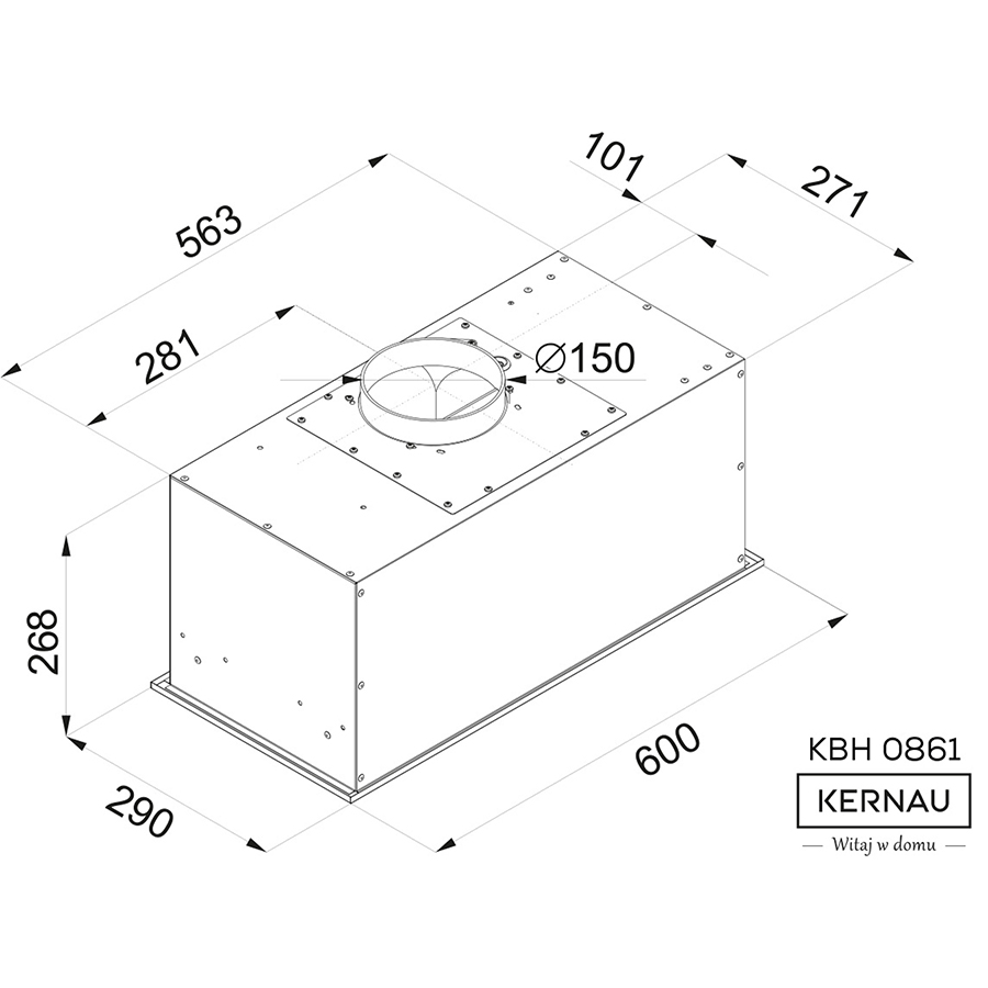 Внешний вид Вытяжка KERNAU KBH 0861 W