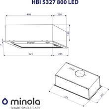 Витяжка MINOLA HBI 5327 IV 800 LED (РН018123)