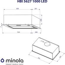 Витяжка MINOLA HBI 5627 GR 1000 LED (РН018127)