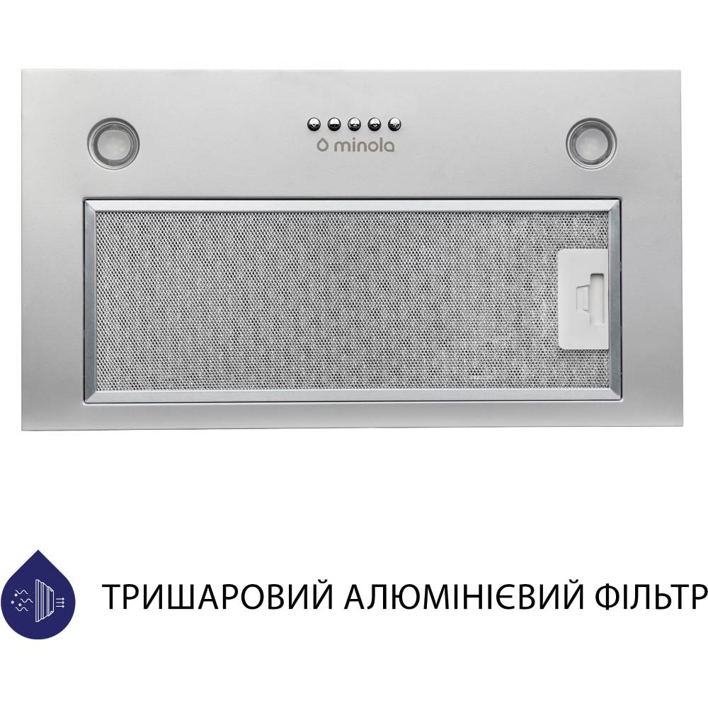 Витяжка MINOLA HBI 5627 GR 1000 LED (РН018127) Діаметр повітропровода 150