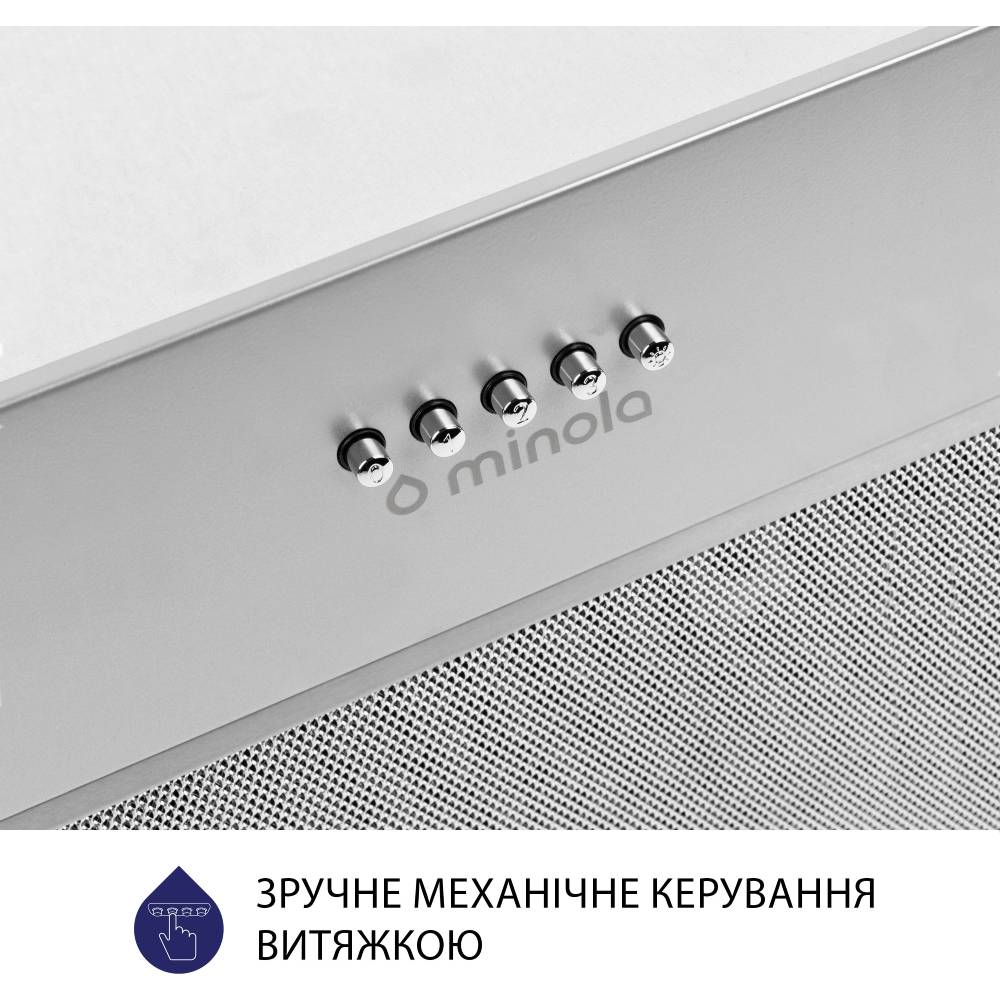 Фото Витяжка MINOLA HBI 5627 GR 1000 LED (РН018127)