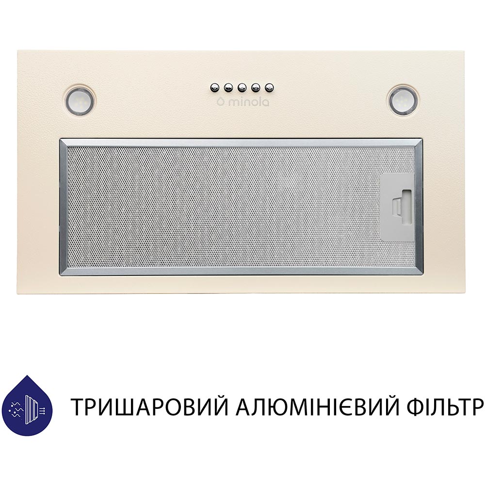 Витяжка MINOLA HBI 5627 IV 1000 LED Діаметр повітропровода 150