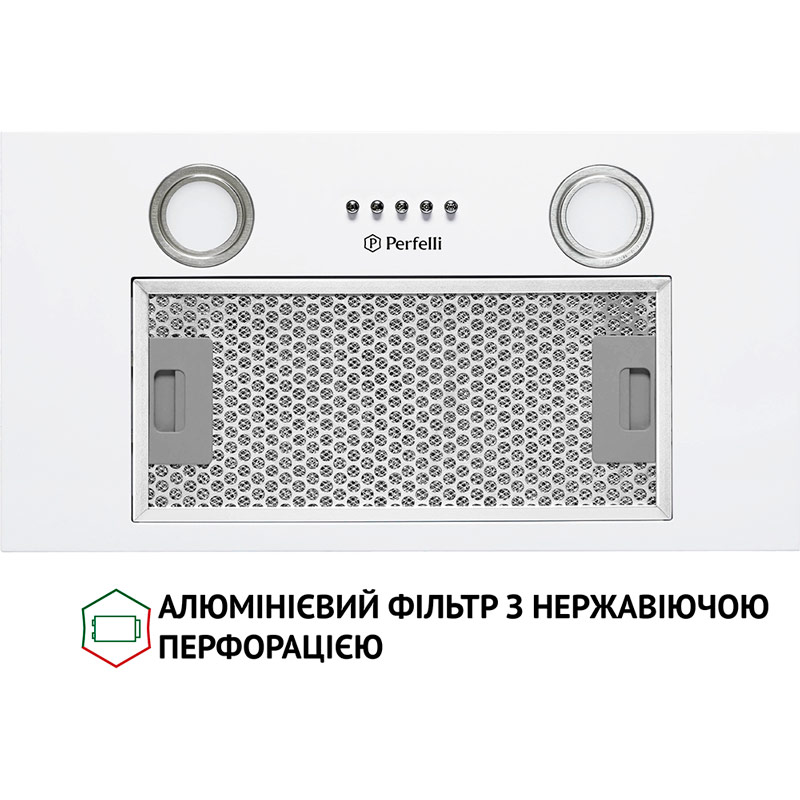 Витяжка PERFELLI BI 5652 WH 1000 LED Тип вбудована (настільна)