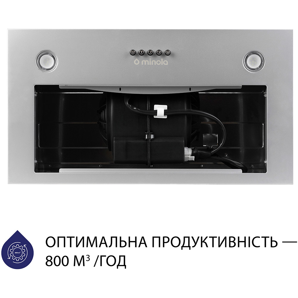 Витяжка MINOLA HBI 5327 GR 800 LED Режим роботи циркуляція