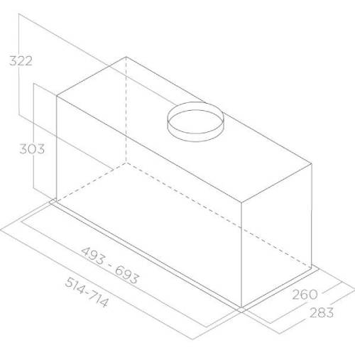 Вытяжка ELICA LANE WH/A/72 Тип встраиваемая