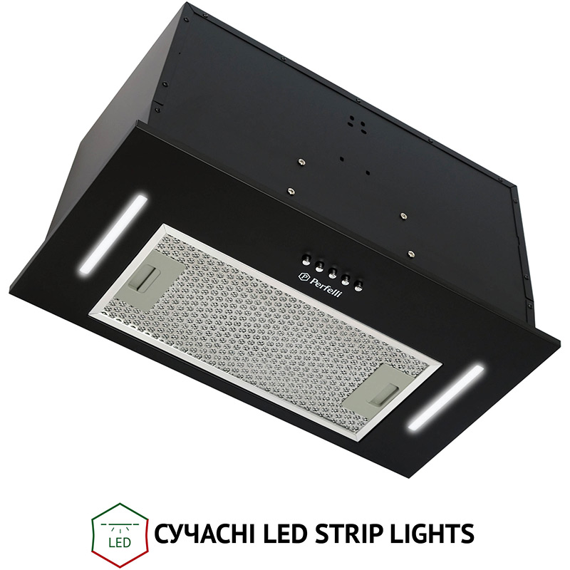Зовнішній вигляд Витяжка PERFELLI BI 5653 BL 1000 LED