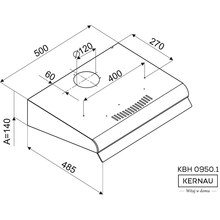 Витяжка KERNAU KBH 0950.1 W