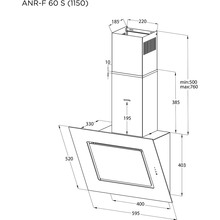 Витяжка PYRAMIDA ANR-F 60 S (1150) GIV