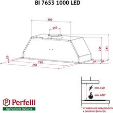 Витяжка PERFELLI BI 7653 I 1000 LED