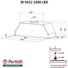 Витяжка PERFELLI BI 9652 I 1000 LED