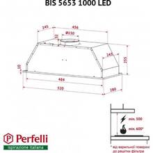 Вытяжка PERFELLI BIS 5653 WH 1000 LED