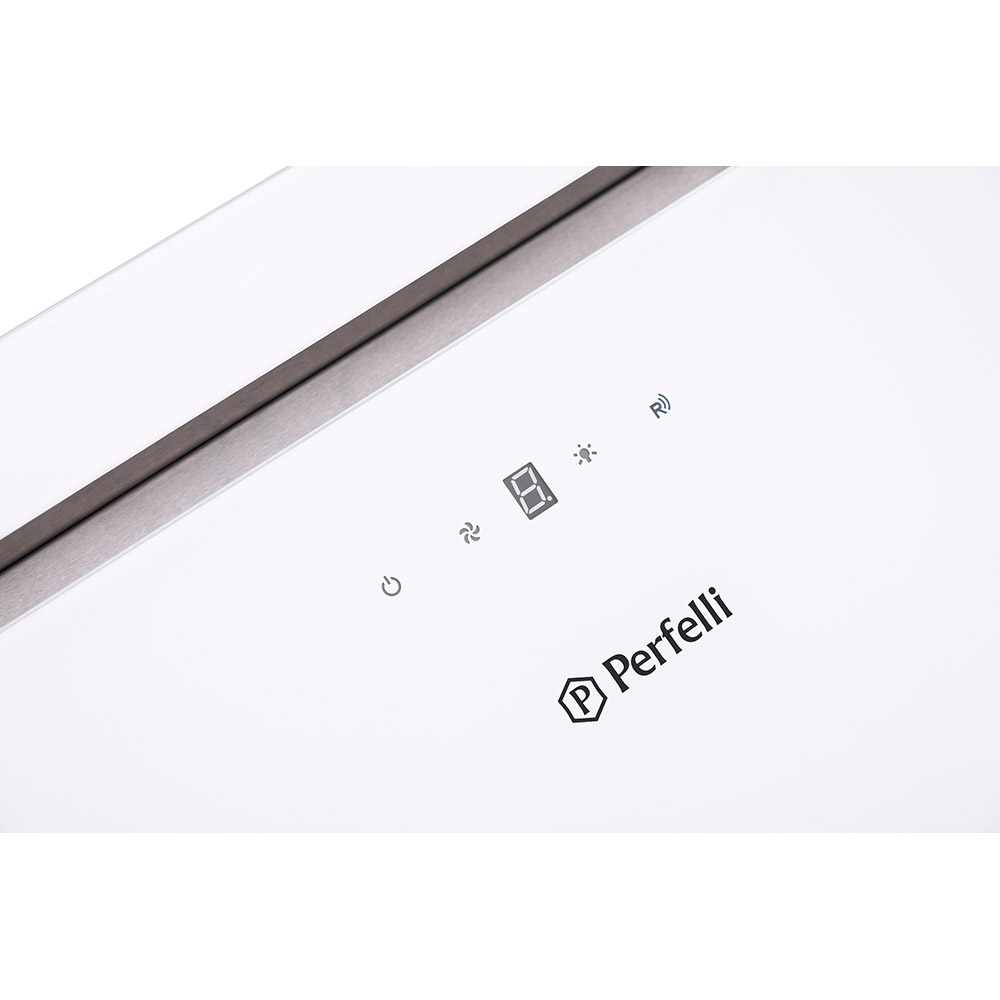 Зовнішній вигляд Витяжка PERFELLI BISP 7673 WH 1000 LED Strip