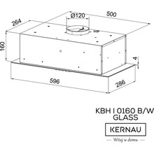 Витяжка KERNAU KBH I 0160 B GLASS