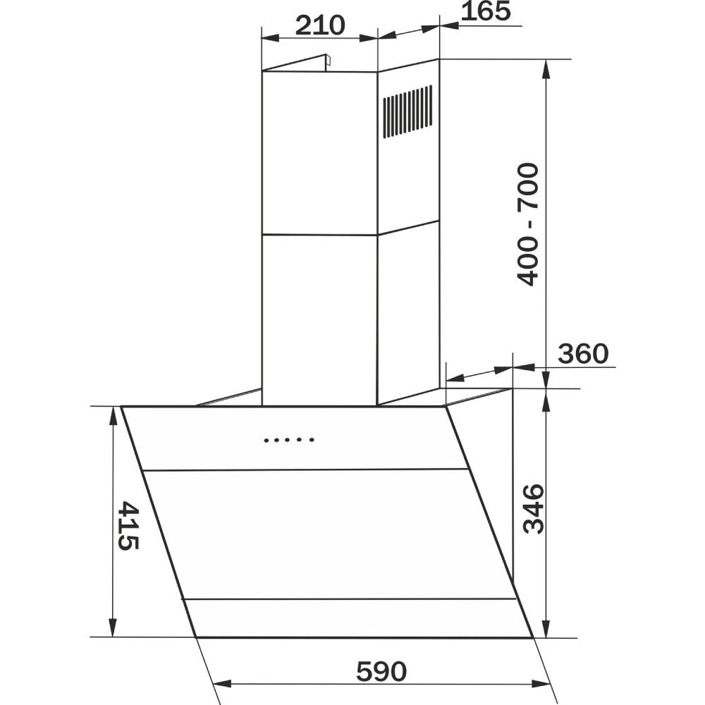 Покупка Вытяжка GRANADO Vivares 603-750 Black Glass (GCH326311)