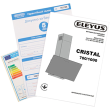 Вытяжка ELEYUS CRISTAL 1000 LED 60 BL