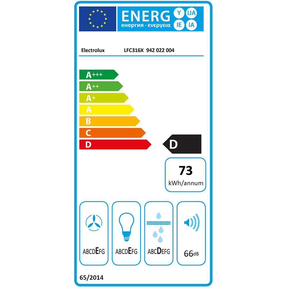 Зображення Витяжка ELECTROLUX LFC316X