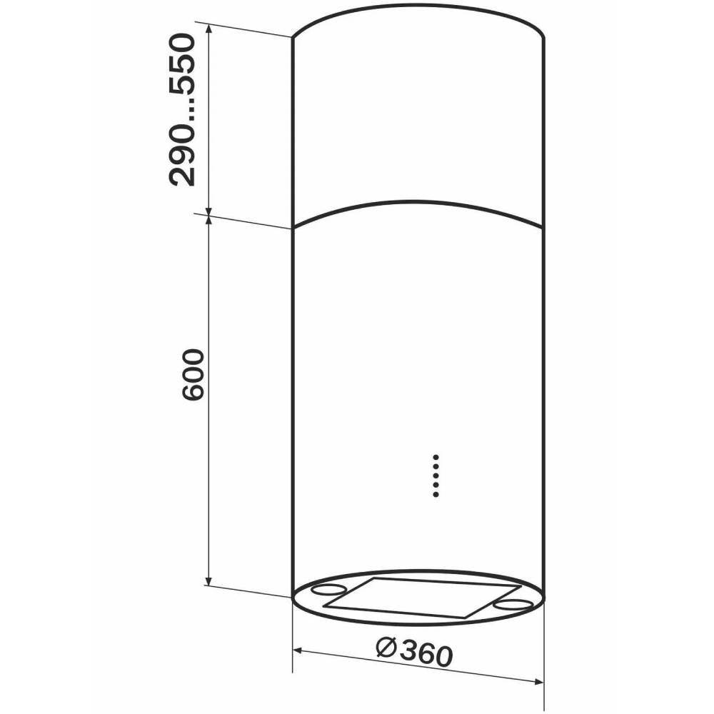 Витяжка GRANADO Segovia 3604-1200 inox (GCH6436477) Тип острівна