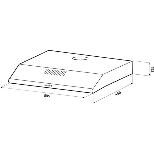 Вытяжка GRUNHELM GVP 220 W Тип плоская